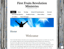 Tablet Screenshot of firstfruitsrevolutionministries.com
